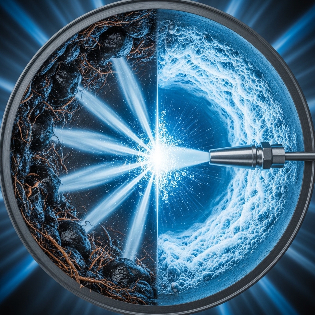 Clean pipe after hydro jetting